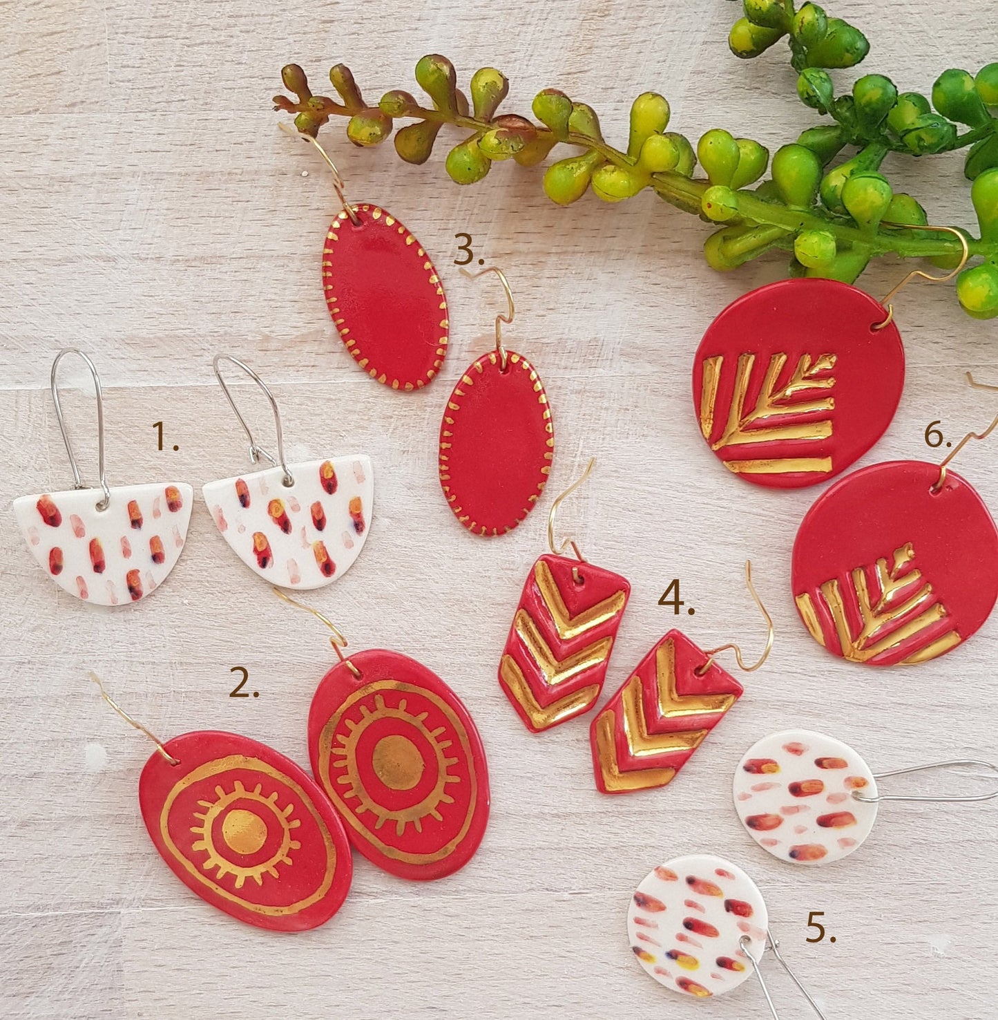 Earrings ~ RED Collection
